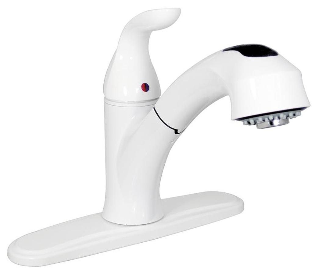 Faucet - 8' Hybrid Kitchen Pull-out Spray - White