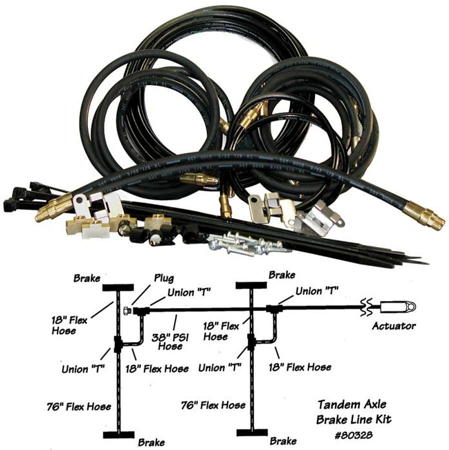 Brake Line Kit Tandem