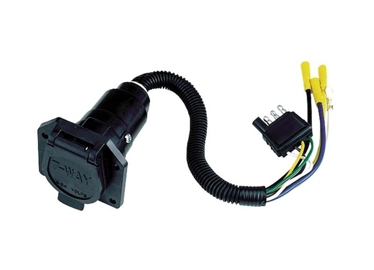 Adapter 7 Way Round Car End, Plastic