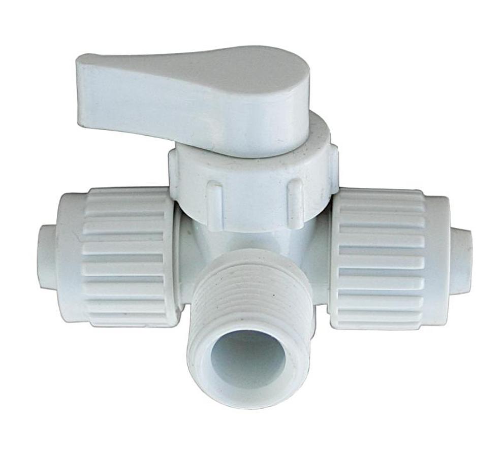 Valve Three Way 1/2" P X 1/2" X 1/2" Mpt