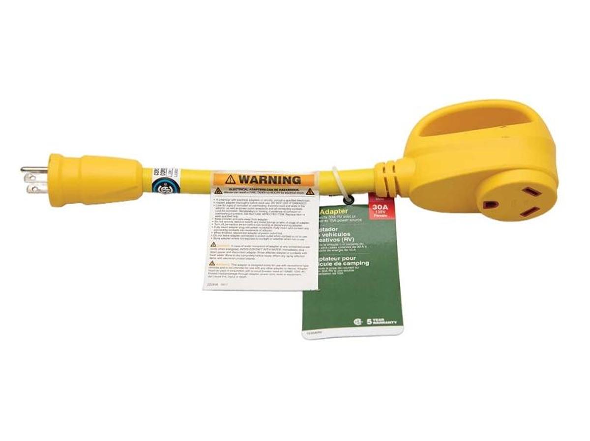 Adapter - 15 Amp Male To 30 Amp Female