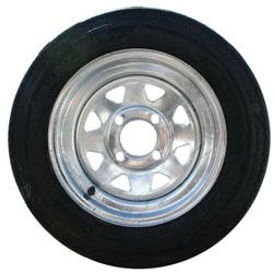 Tire And Wheel Eco Trail Bias Ply 5.30 X 12 Lrc; Galvanized Spoke 4 Hole