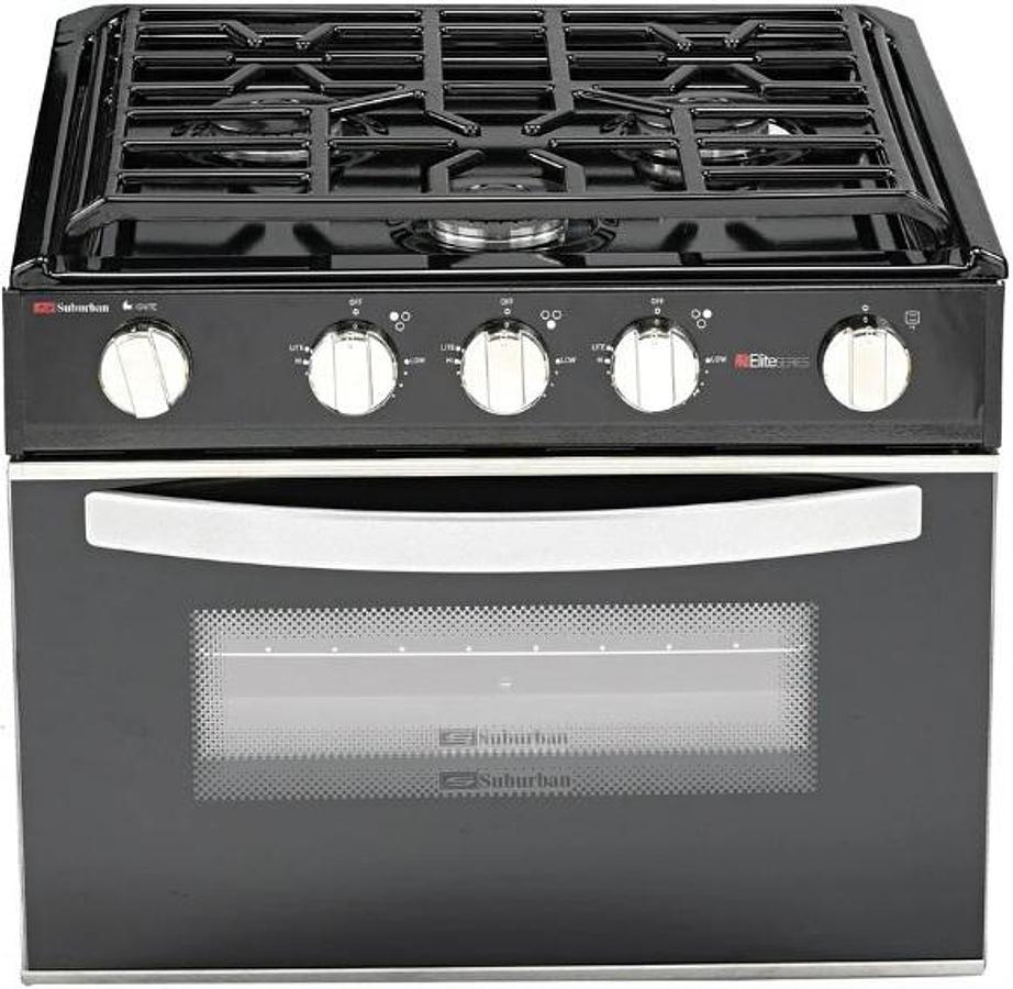 Range 3 Burner, 17" Black