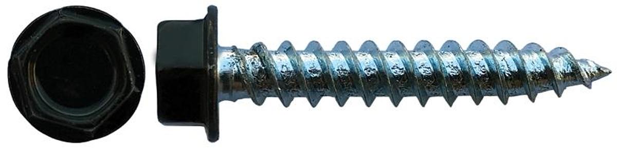 8 X 11/4 Hex Washer Fast Painted 2000 Black