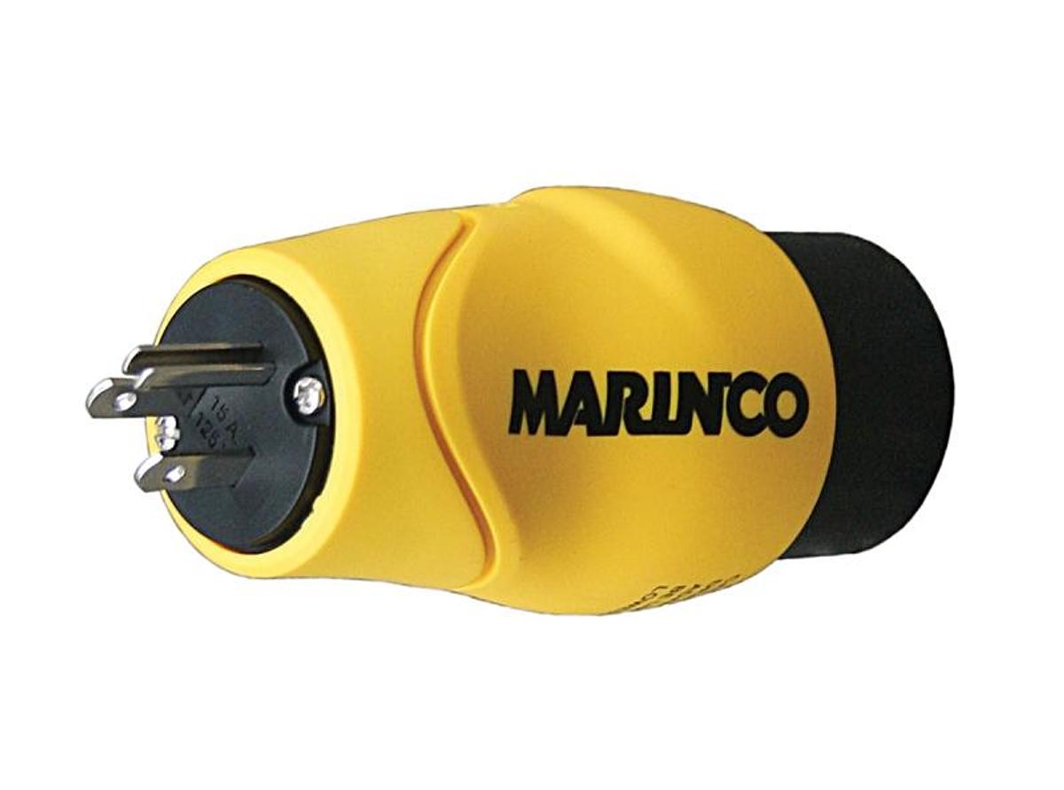 Eel Straight Adapter 15 Amp Straight Blade To 30 Amp Female Locking