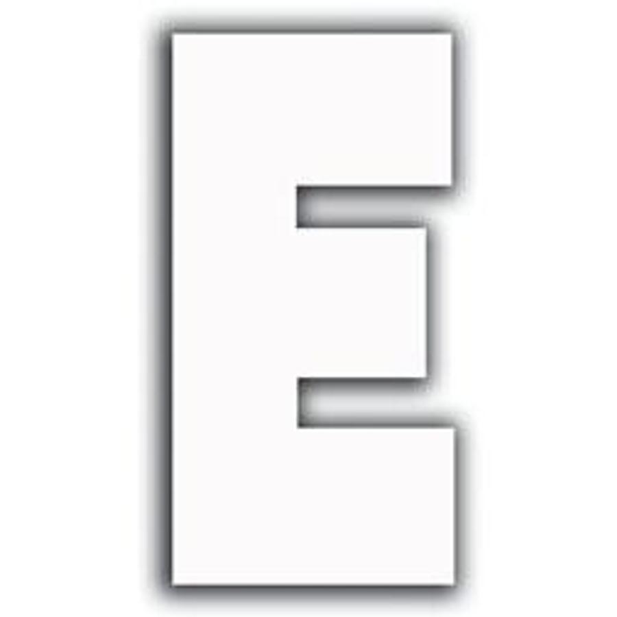 White Letter - E