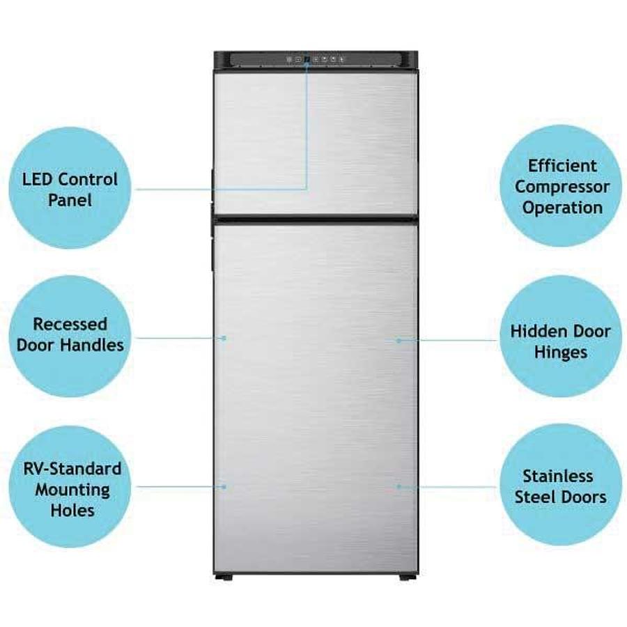 Polar 10 Dc Compressor Refrigerator, Rh Door Stainless