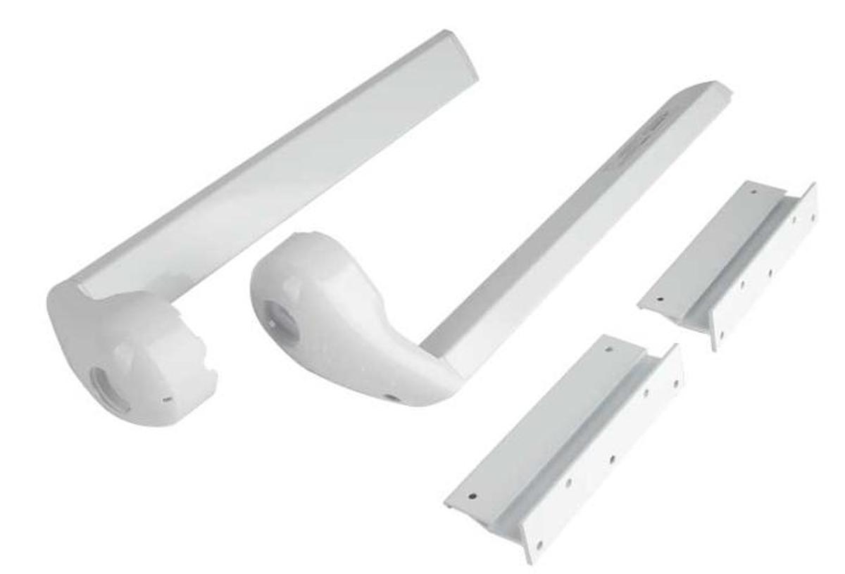Alpine Mounting Brackets And Hardware Short White