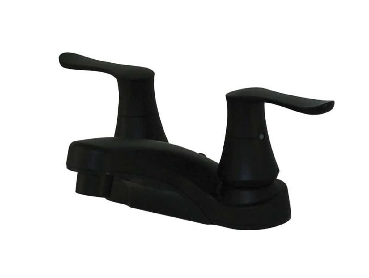 Lavatory Faucet W/ Teapot Handles - Black Matte