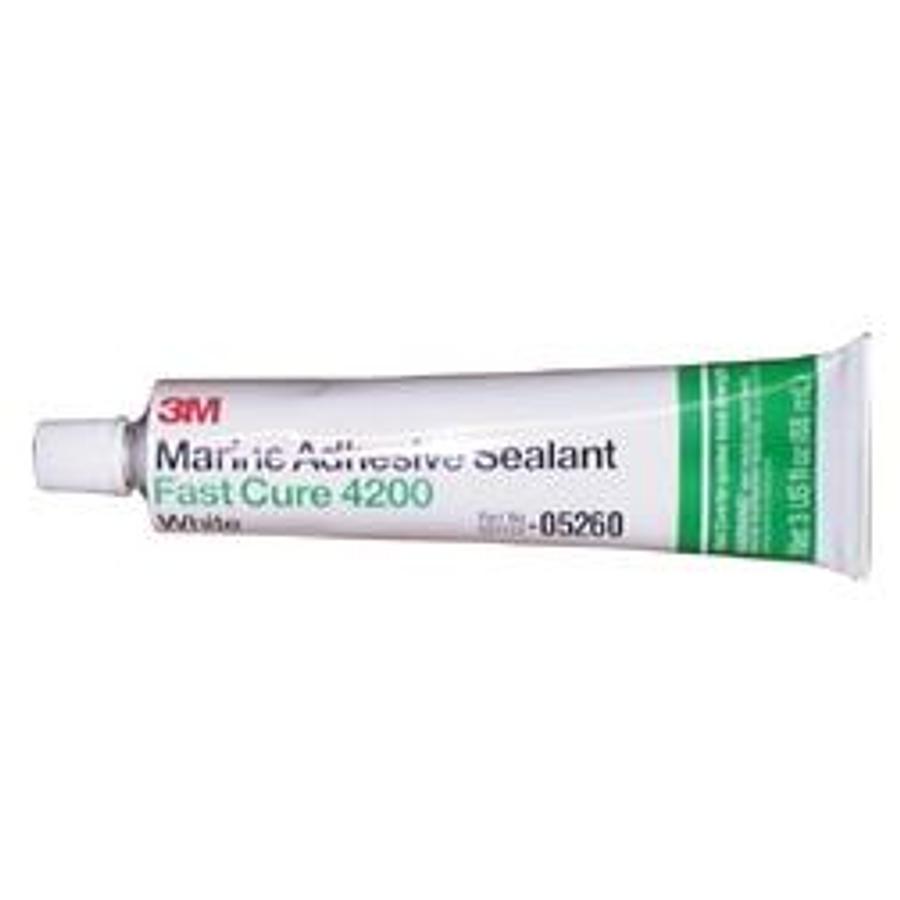 Marine Adhesive/sealant Fast Cure 4200 3 Oz. Tube - White