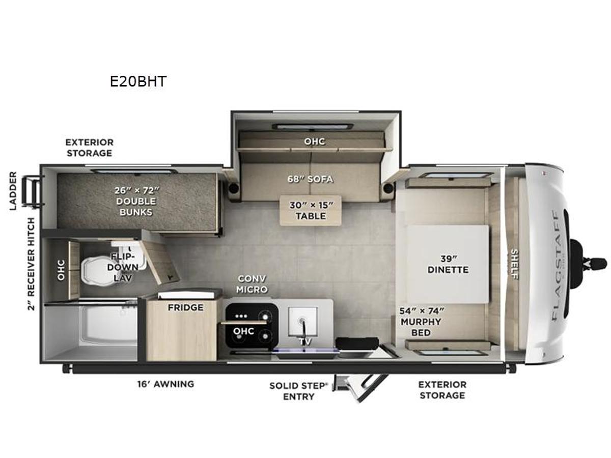 New 2026 Forest River RV Flagstaff E-Pro E20BHT