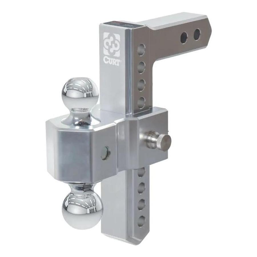 Curt Alumalite Adjustable Ball Mount - 9-1/2" Drop