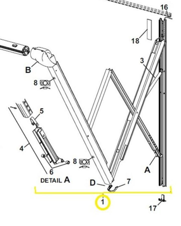 Compass Halfset Hardware Front Adjustable Pitch White
