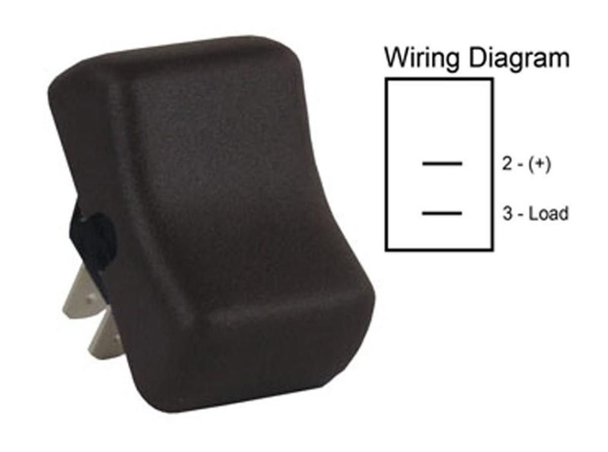 Spst On/off Rocker Switch - Brown