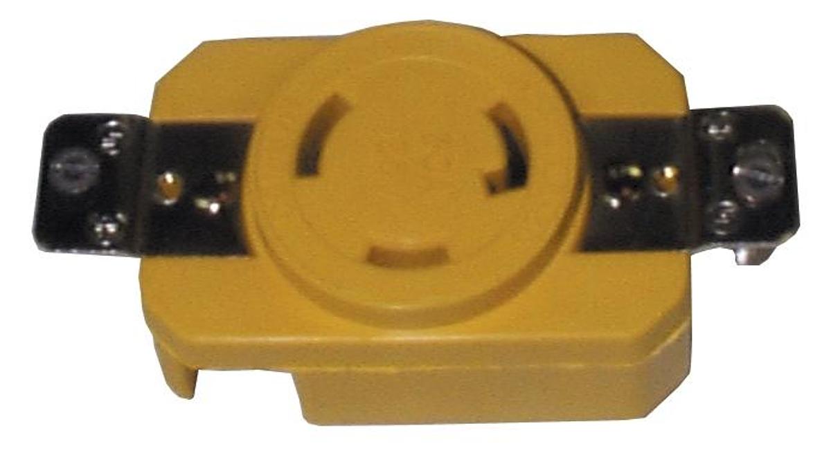 Receptacle - 30a-125v Yellow - 305 Crr