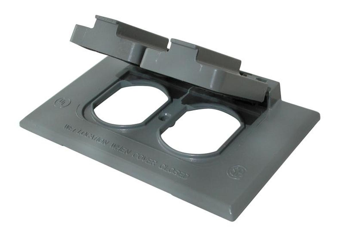 Receptacle Cover - Grey