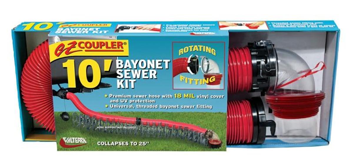 Ez Coupler Bayonet Sewer Hose Kit, 10′, Boxed