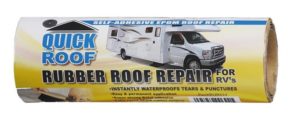 Roof Rubber Quick Repair 6" X 24" - White