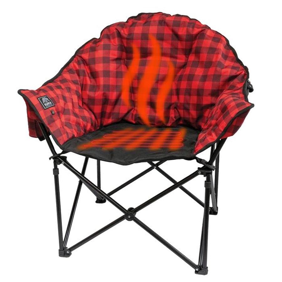 Kuma Lazy Bear Heated Chair W/bluetooth Red/black