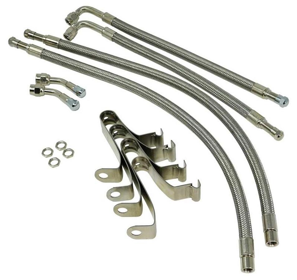 Tireminder Braided Steel Valve Extender Kit - For Dually Wheels 16-19.5"