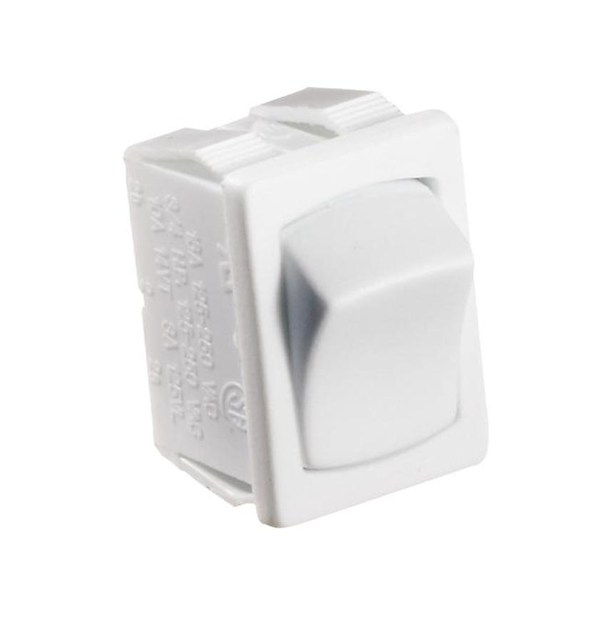 Spst On/off Rocker Switch, White