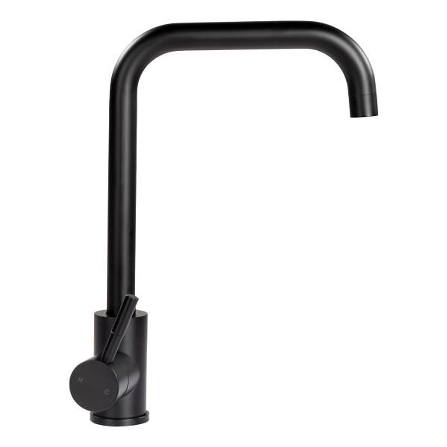 Square Gooseneck Faucet - Black Matte