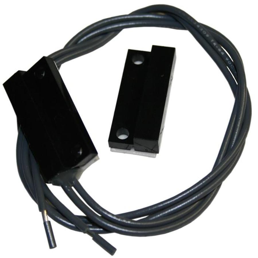 Miniature Rectangular Magnetic Door Switch (open) (black)