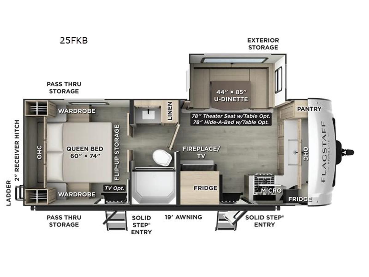 New 2026 Forest River RV Flagstaff Micro Lite 25FKB