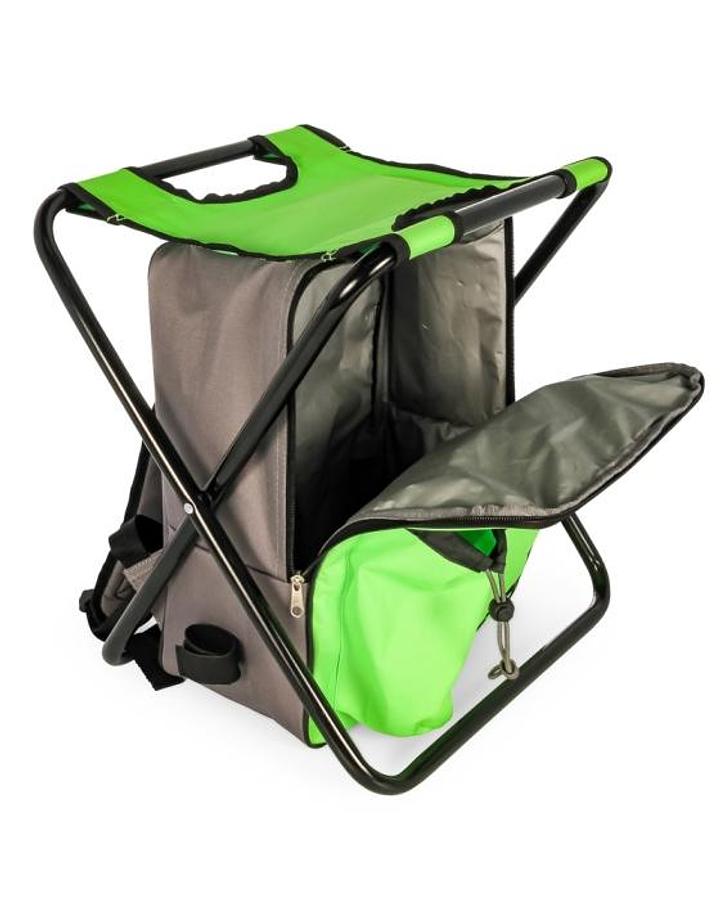 Camping Stool Backpack/cooler - Green