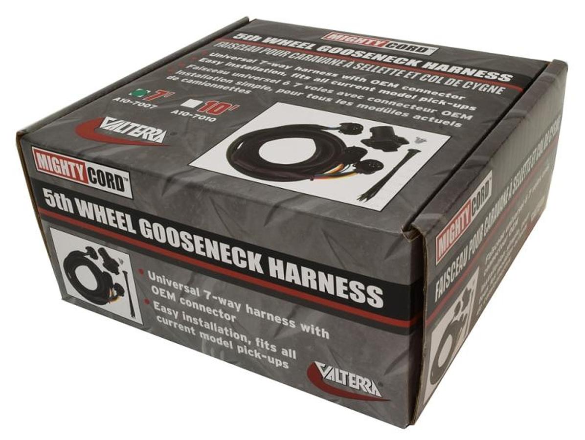5th Wheel Gooseneck Wiring Harness, 7', Boxed