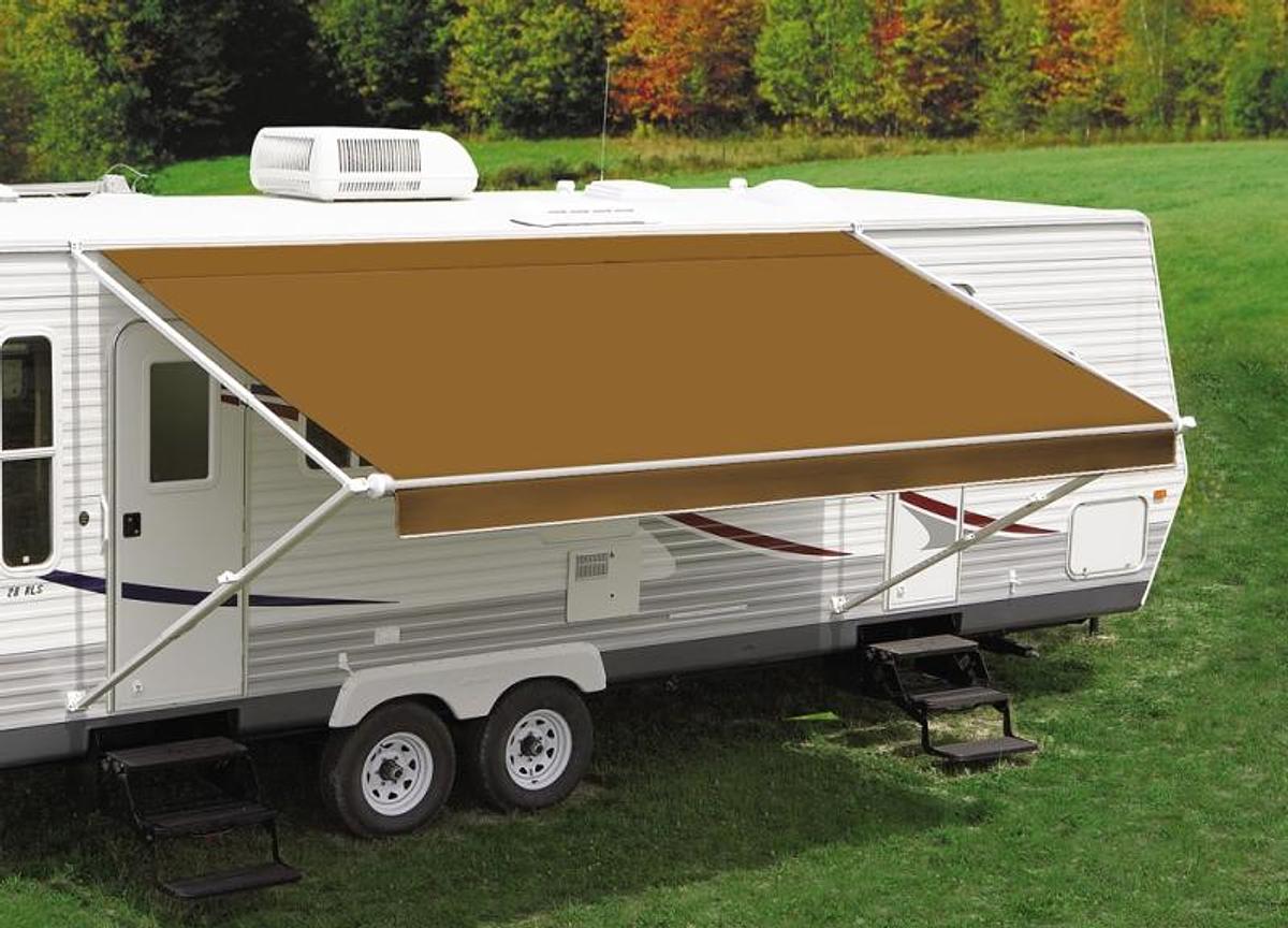 Cut To Fit Universal Patio Awning Fabric 24' 2" Wood 2 Per Pack