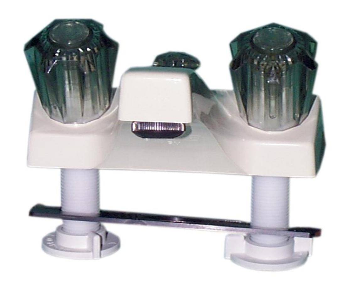 Faucet - Lavatory Utopia - Parchment W/ Smoked Gray Handles