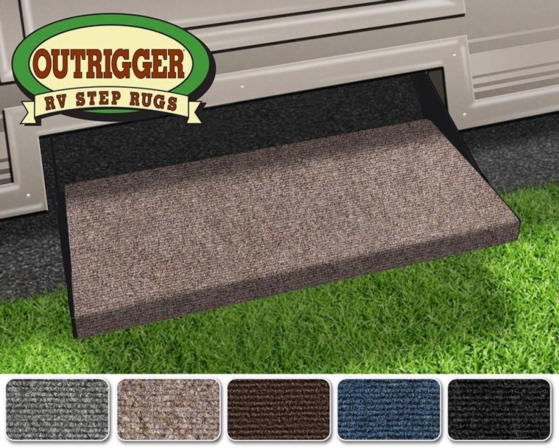 23" Wide Outrigger Rv Step Rug - Walnut Brown