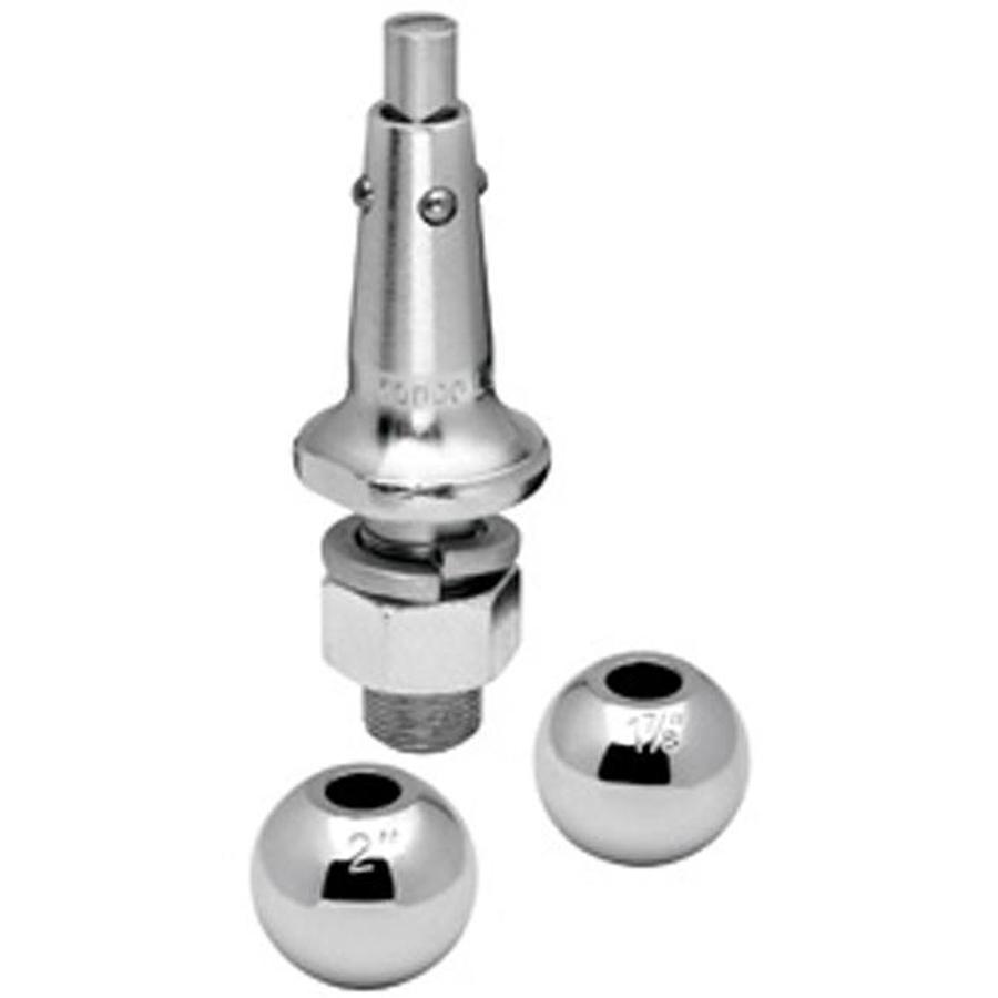 Hitch Ball Interchangeable 8,000lb 1-7/8"  And 2" X 1"  Shank Chrome
