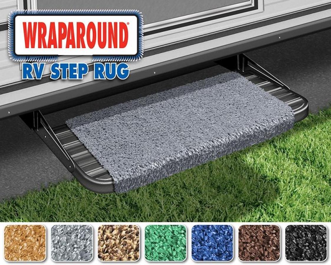 18" Wraparound Rv Step Rug - Stonegray
