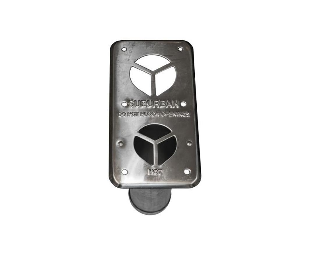 Suburban Exhaust Tube With Rain Shield