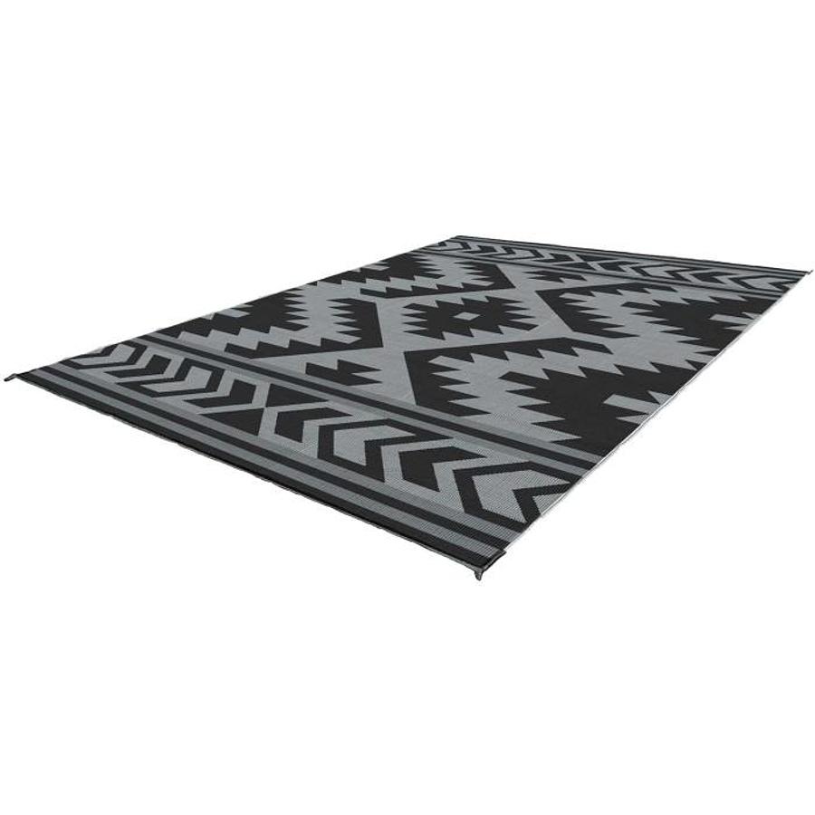 Sante Fe Boho Outdoor Mat 12' X 9' Black/grey
