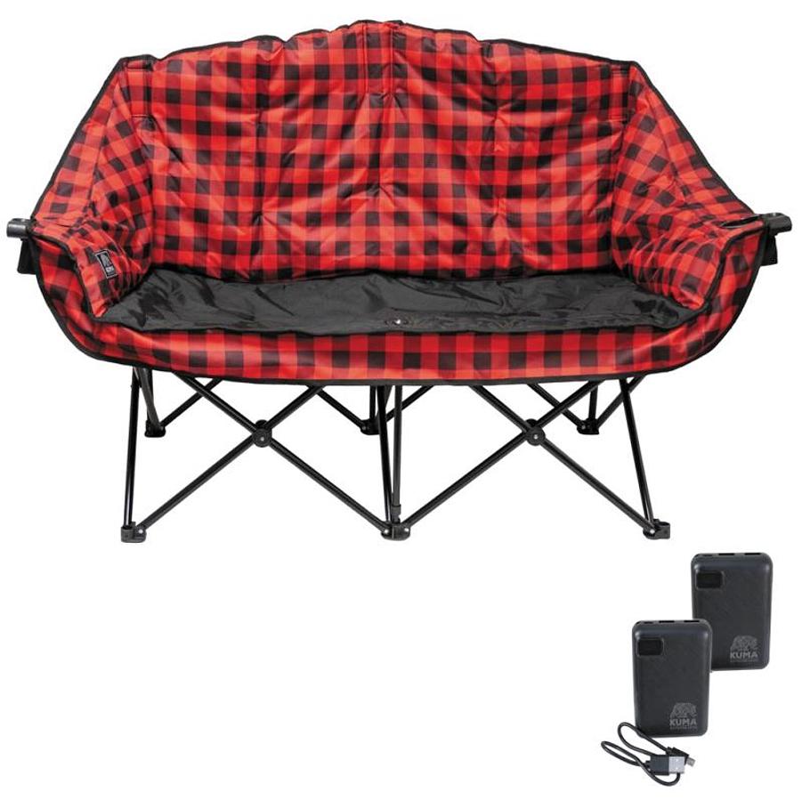 Kuma Bear Buddy Heated Chair Red Plaid