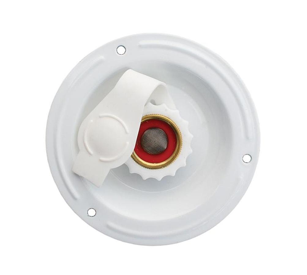 City  Water Inlet - Recessed  White, Bulk - Lead Free