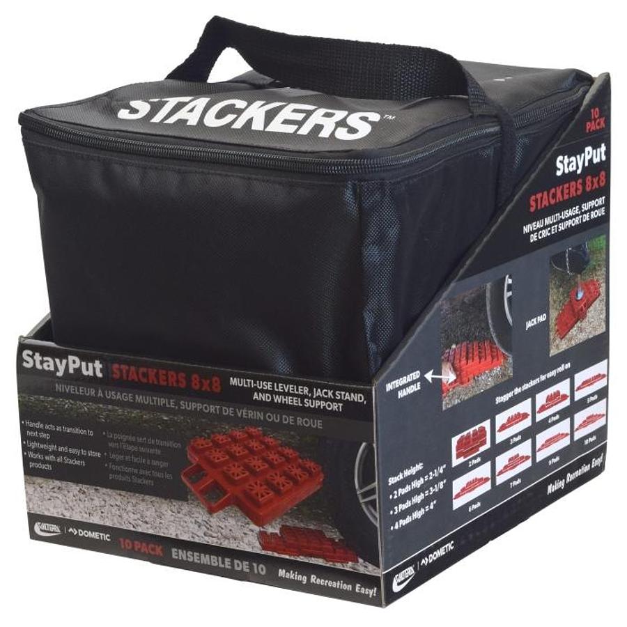 Stayput Stackers 8 X 8, 10pk With Bag, Boxed