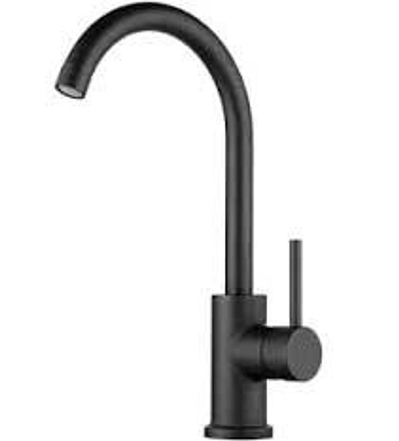 Streamline Gooseneck Rv Kitchen Faucet - Matte Black