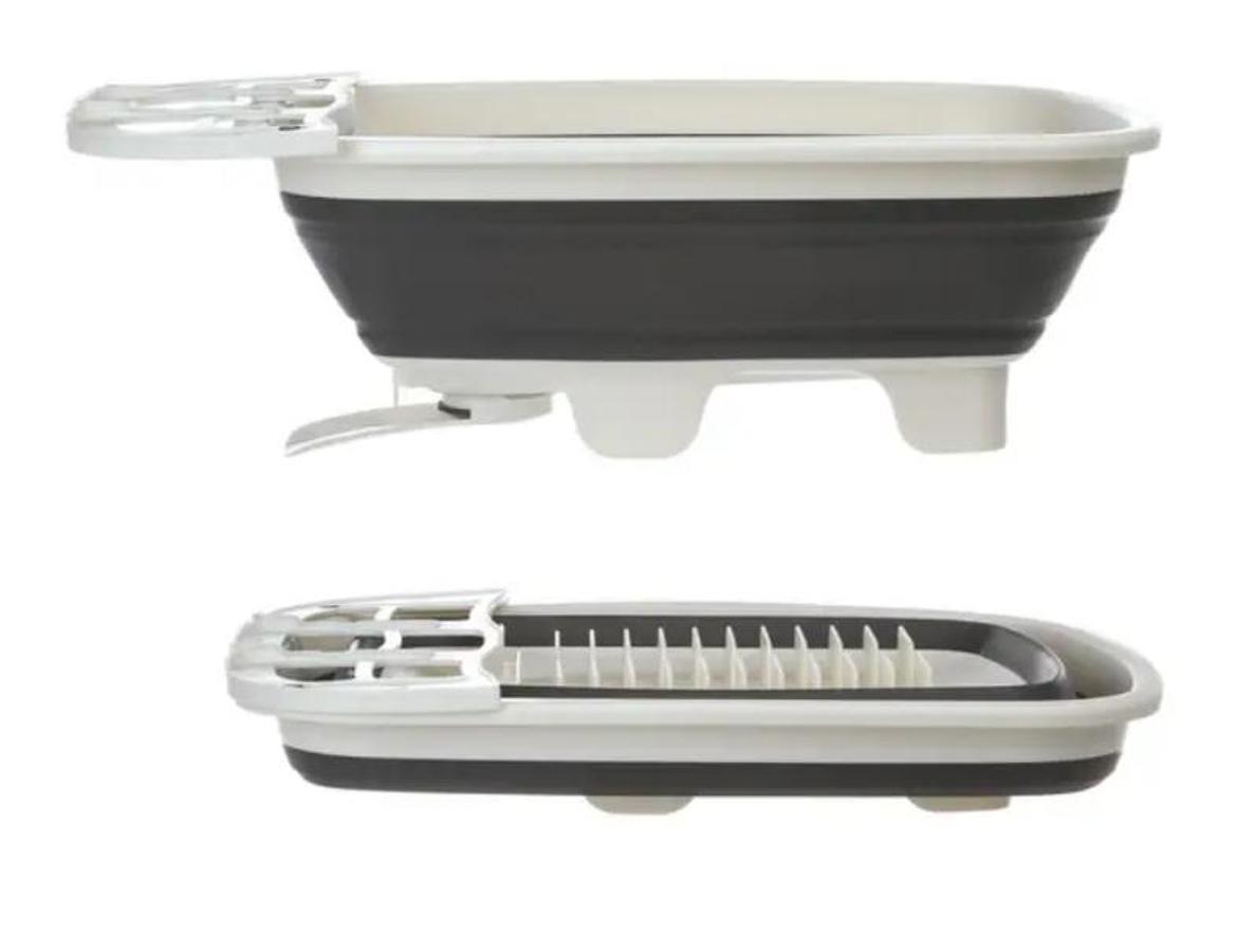 Collapsibe Dish Drainer With Swivel Spout