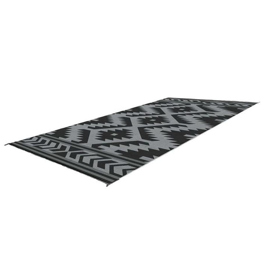 Sante Fe Boho Outdoor Mat 18' X 9' Black/grey