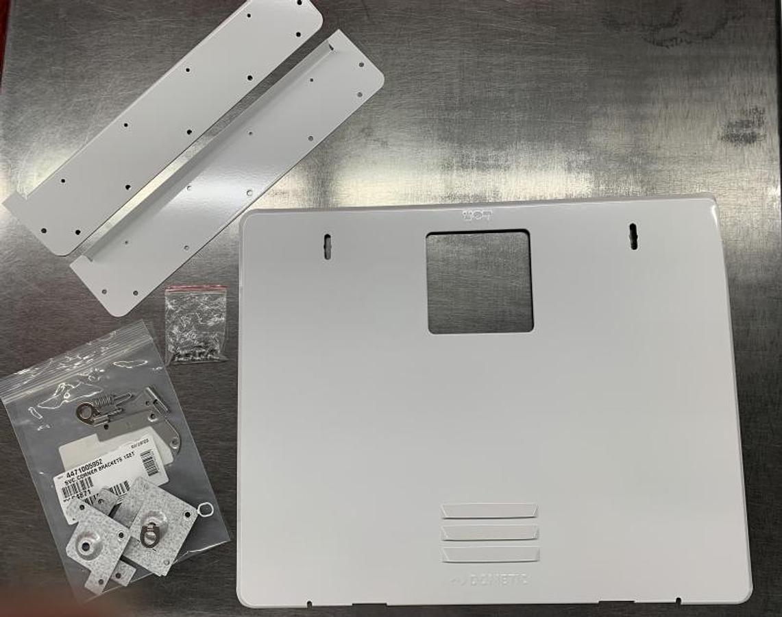 Water Heater Door Replacement Kit 6 Gallon Wide Double Latch White