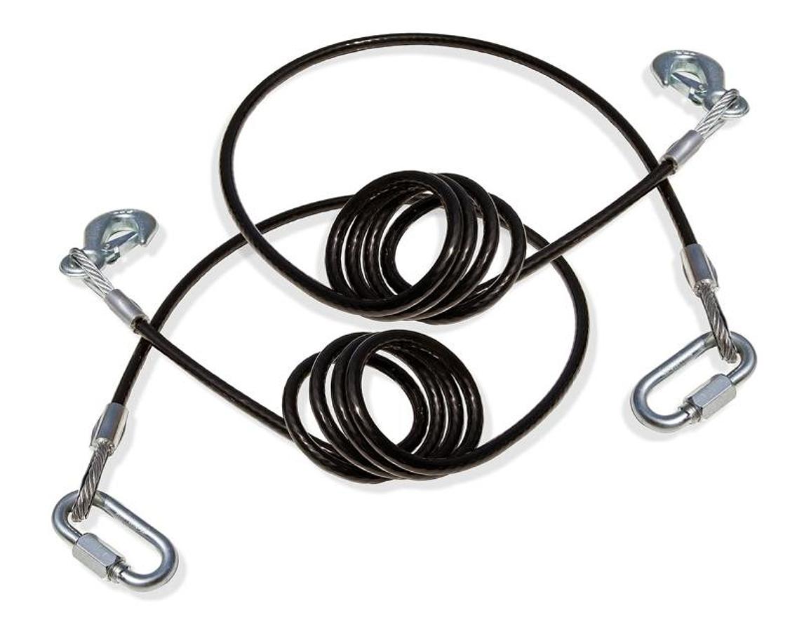 Coiled To Start Safety Cables - 1 Pair