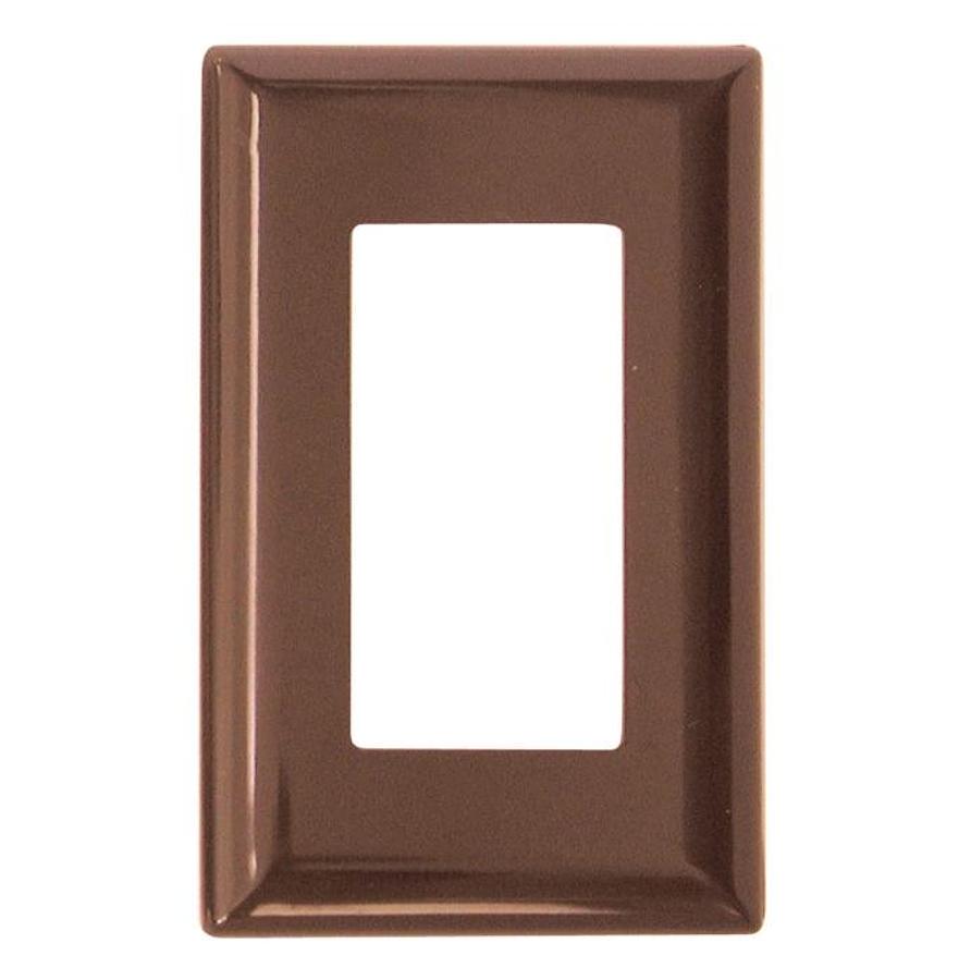 Speed Box Receptacle Cover - Square - Brown