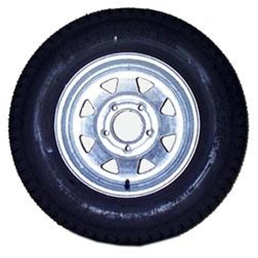 Tire And Wheel Eco Trail Ply St215/75d X 14 Lrc; Galvanized Spoke 5 Hole
