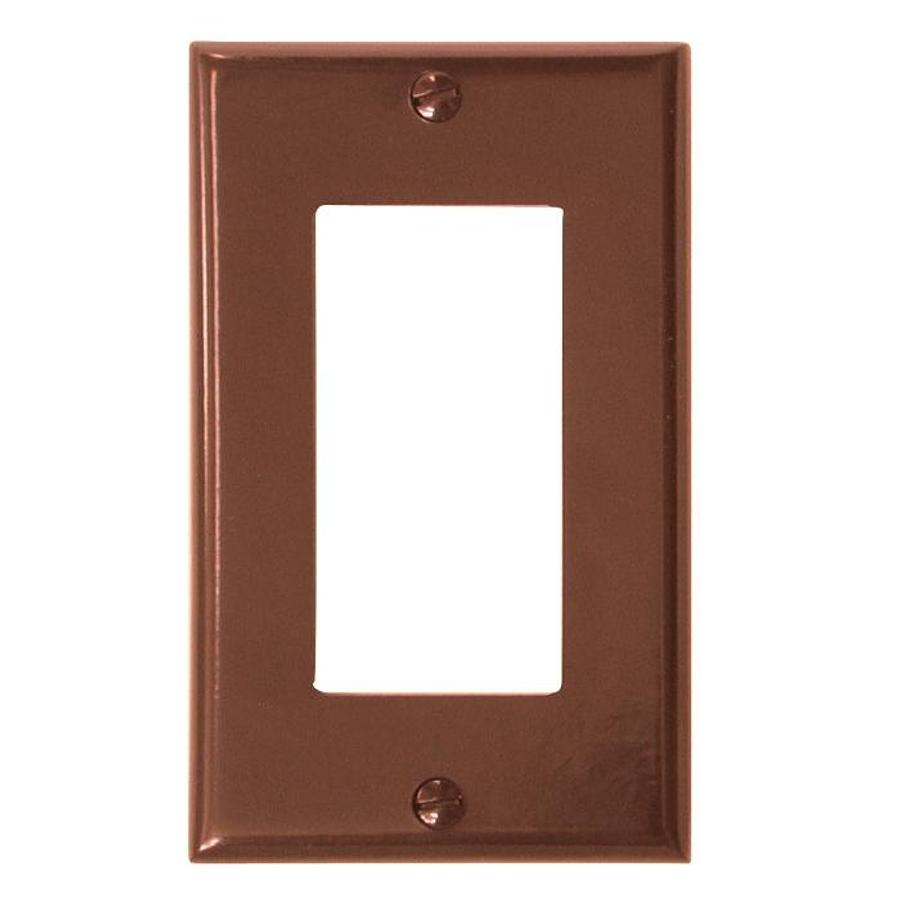 Decor Square Switch Plate - Brown