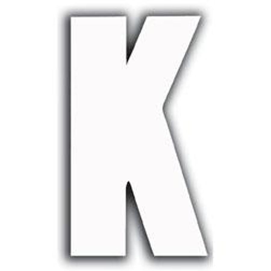 White Letter - K