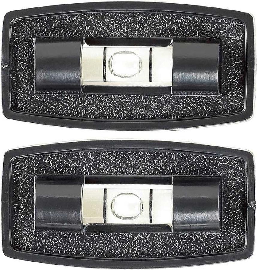 Level Stick-on 2 Inch X 1 Inch, Black 2/pk